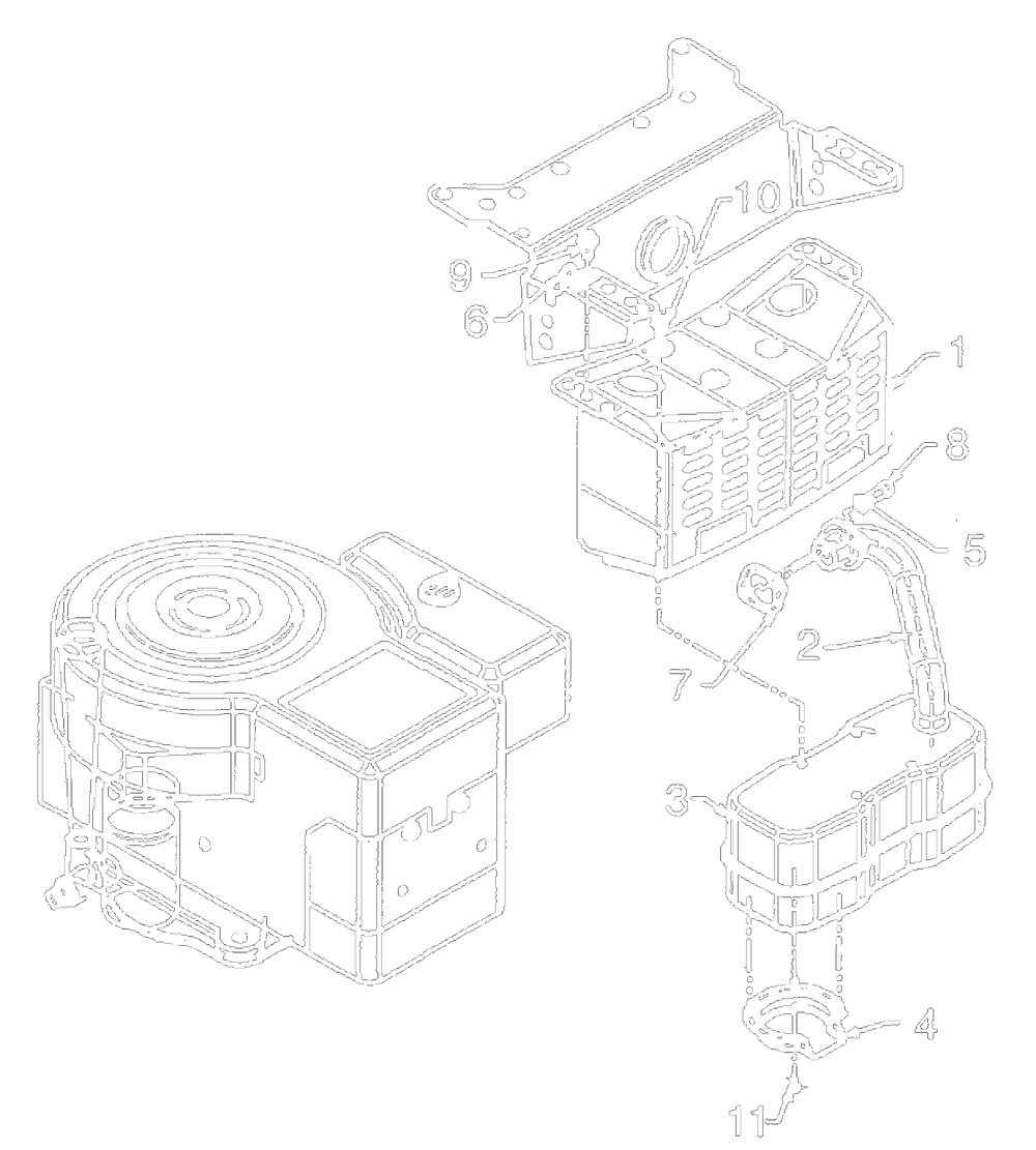 Engine Accessories (Single Cylinder) Diagram and Parts List for 13AM675G062 2001 Yard Machines Lawn Tractor